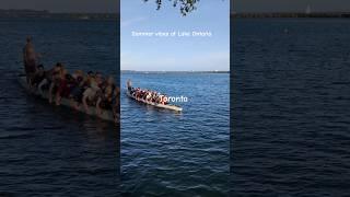 Soaking in the summer vibes, Lake Ontario style #paddling #toronto #travel #canada