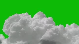 Cloud Green screen Realistic Animation Effect / Футаж облака хромакей видео фон