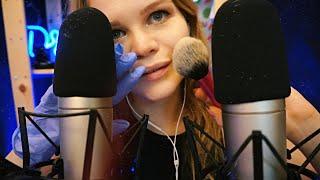 Asmr | Lots if Inaudible, Latex Gloves , Brushing , Tapping | Rode Nt2a