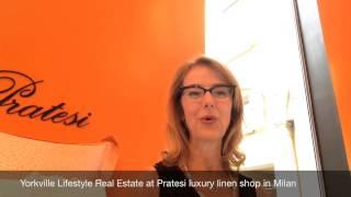 Yorkville Lifestyle Travels to Milan, Italy to visit Pratesi, World-Renowned for Their Luxury Linen