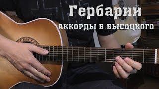 Гербарий (фрагмент)  Аккорды В.Высоцкого