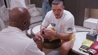 Watch Usyk Gift Holyfield a custom watch meaning, Divine Strength: 'If God Gives Me Power, I Can''