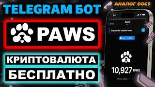 Обзор Telegram бота PAWS. Как получить бесплатный Аирдроп за 1 клик в Телеграмм (PAWSOG_bot)