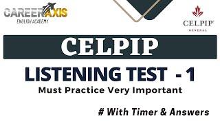 Celpip Listening Mock Test - 1 | Celpip Listening Test Practice With Answers