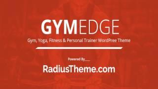 GymEdge - Gym Fitness WordPress Theme by RadiusTheme