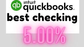 Best Business Checking Account Quickbooks Money 5.00%APY