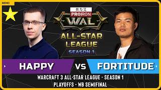 WC3 - [UD] Happy vs Fortitude [HU] - WB Semifinal - Warcraft 3 All-Star League - Season 1