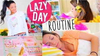 Lazy Day Routine 2015 | Niki and Gabi