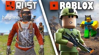 4 Rust Veterans VS Roblox Rust (Fallen Survival)