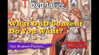 D&D DM Advice | What DnD Content Do You Want? | 1 Minute Dungeons & Dragons Tips