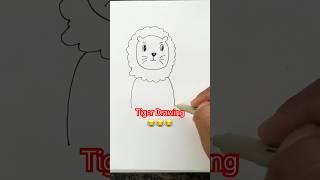 Easy Tigress  Drawing #drawing #easydrawings #tiger #viral #reels