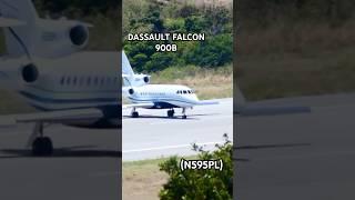 DASSAULT FALCOM 900B BACKTRACKING ON ARRIVAL! #aviation #privatejet #planespotting #subscribe