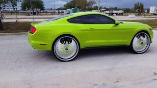 Ford Mustang on 26" Floaters! | FLORIDA CLASSIC Riding Big Car Show 2017 - Orlando Florida 2k17