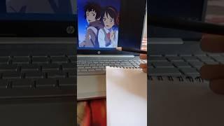 mitsuha & taki #yourname #anime #art #shorts