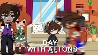 DAY WITH THE AFTONS | afton family | gacha club ||JustPurple||