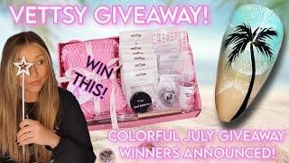  Vettsy GIVEAWAY! Easy Summer Beach Nail Art | Palm Tree | Nail Mail Unboxing | Vacation Nails