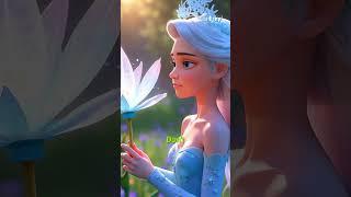 Elsa Found talking Flower...But Why Froze it?!️#elsa #frozen #cartoon