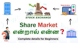 What is Share Market in Tamil | Share Market for beginners, How Stock Market works, in 2D animation.