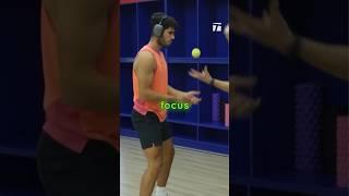 Carlos Alcaraz deep FOCUS   Tennis Warm Up Drills - Shanghai Masters 2024 #sports