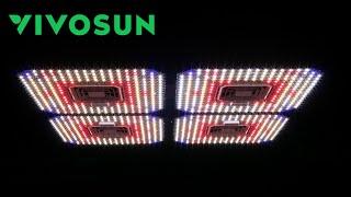 Vivosun 4 pack Aerolight 400W LED grow light PAR test and review