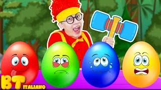 Surprise Eggs Kids Songs  | Nursery Rhymes for Kids | BooTiKaTi Italiano