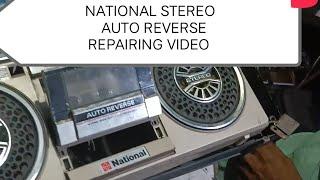 NATIONAL STEREO AUTO REVERES REPARING SHOP#national #stereotypes #auto #reverse #cassette #recorder