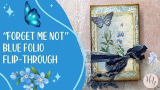 "Forget Me Not" Folio Flip Through | A walk through this lovely blue correspondence style folio.