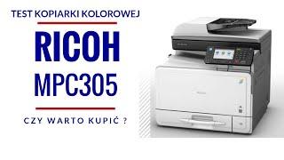 RICOH MPC305 color multifunction office printer TEST REVIEW