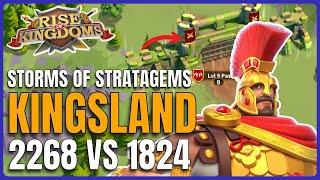 EXPERTISED Belisarius Prime KINGSLAND Fight! (2268 VS 1824/1900) Rise of Kingdoms