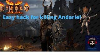 Diablo 2 Resurrected Easy Andariel kill hack | Make Andariel Runs Easy |