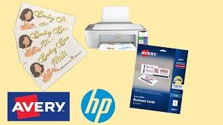 How To Print Business Cards Using A HP Printer DeskJet 2700