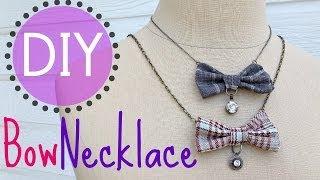 DIY Bow Necklace (EASY) | by Michele Baratta