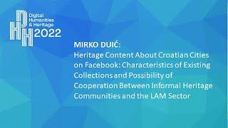 Mirko Duić #DHH2022 – 2nd DARIAH-HR conference