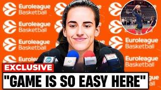 Caitlin Clark Just PLAYED Her FIRST GAME in EUROPEAN LEAGUE! WNBA Fans SHOCKED!! FANS GOING WILD!