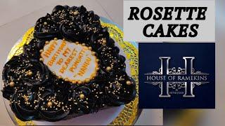 ROSETTE CAKES||CHOCOLATE GANACHE|| LOVE FOR CHOC TRUFFLE