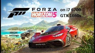 i7 6700 with GTX 1660s - Forza Horizon 5 HIGH settings 1050p