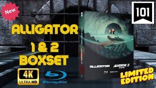 NEW 101 FILMS ALLIGATOR  4 K BLU-RAY + ALLIGATOR 2 ON BLU-RAY 4 DISC  BOXSET