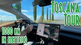 6 GIORNI IN TOSCANA con TESLA MODEL 3, diario dei consumi tappa per tappa!