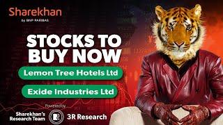 Stocks To Buy Now | Lemon Tree Hotels Ltd & Exide Industries Ltd | 15th Oct 2024