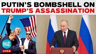 Vladimir Putin LIVE | Russian President’s Explosive Statement On Trump Assassination | U.S News