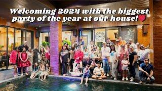 Welcoming 2024 with the biggest party of the year at our house!️