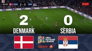 Denmark 2 - 0 Serbia | UEFA Nations League 2024 | Goals & Highlights