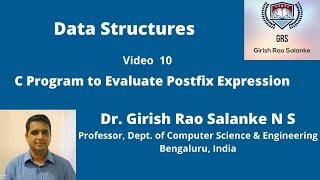 10  C program to evaluate postfix expression