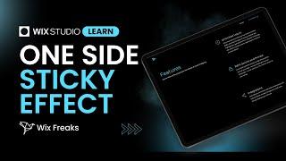 How to Create One Side Sticky Effect on Wix Studio | Wix Freaks