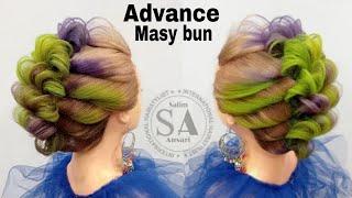 Advance//masy bun//by SalimHairstylist oficial SalimhairAcademy
