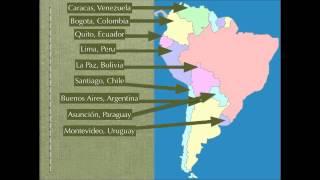 South America Map Rap (Spanish Speaking Countries and Capitals)