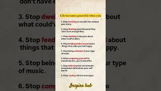 life becomes peaceful when you #motivation #youtubeshorts