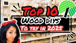 TOP 10 DOLLAR TREE WOOD DIYS you must try in 2025