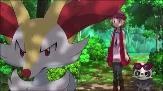 Braixen angry about her broken stick (Pokemon XYZ)