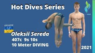 2021 Oleksii Sereda Ukraine 407c -Ukraine Boys 10 Meters Diving European Championships